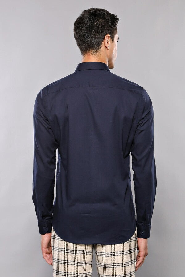 Navy Blue Men's Shirt | Wessi