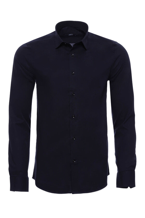 Navy Blue Men's Shirt | Wessi