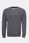 Dark Grey Plain Circle Neck Sweatshirt - Wessi