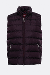 Chaleco de plumón acolchado con cremallera color burdeos para hombre - Wessi