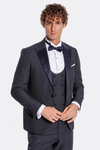 Navy Blue Tuxedo Suit - Wessi