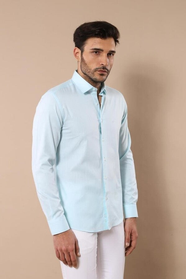 Camisa verde estampada Oxford - Wessi