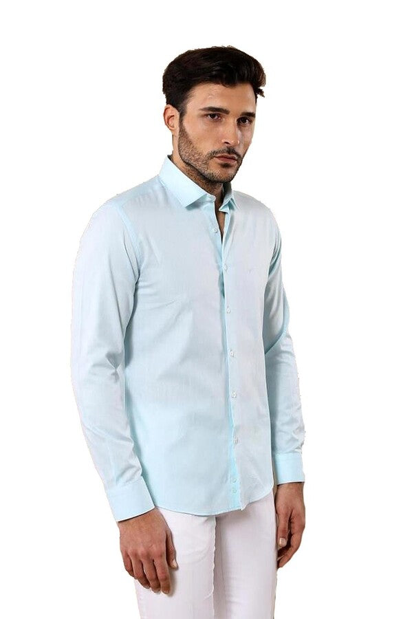 Camisa verde estampada Oxford - Wessi