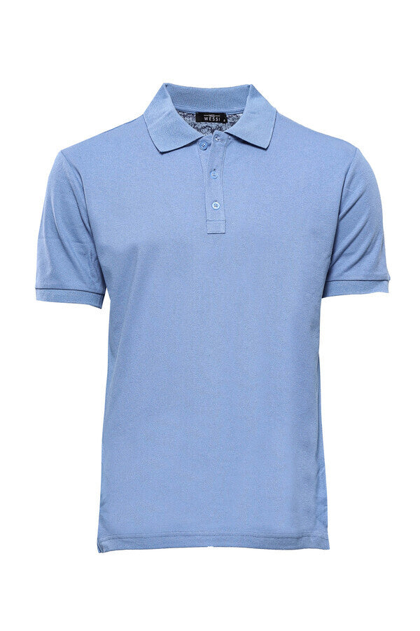 Oxford Polo Collar Blue T-shirt - Wessi