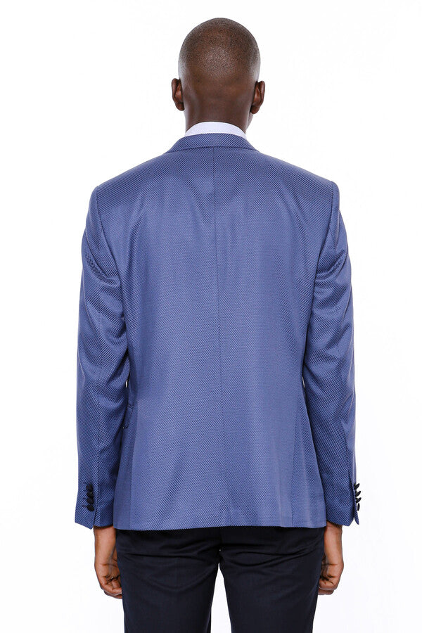 Blazer estampado azul marino para hombre - Esmoquin - Wessi