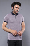 Camiseta polo estampada rosa para hombre | Wessi
