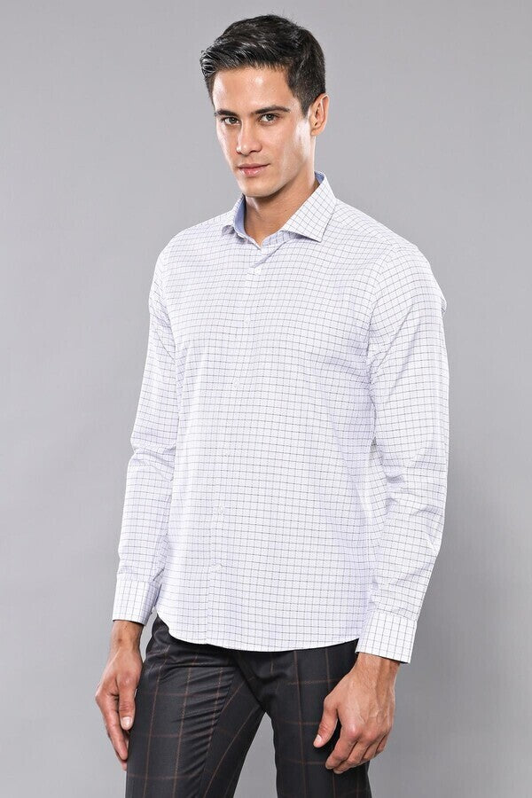 Plaid Blue Men's Shirt | Wessi