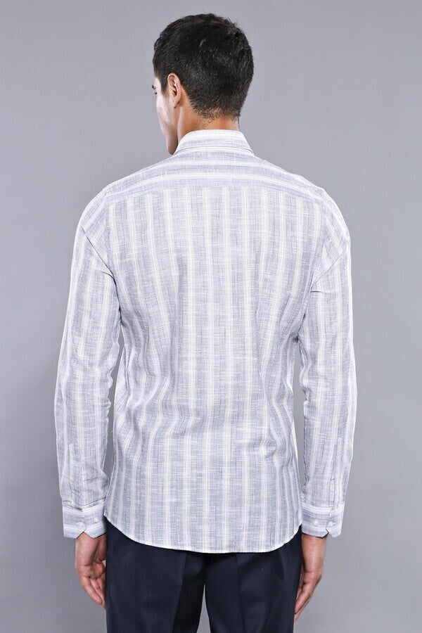 Striped Blue Men's Shirt | Wessi