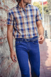 Plaid-Patterned Cotton Shirt - Wessi