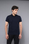 Camiseta Polo Plain Azul Marino | Wessi