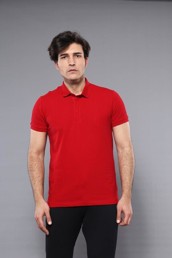 Polo Plain Red T-Shirt - Wessi