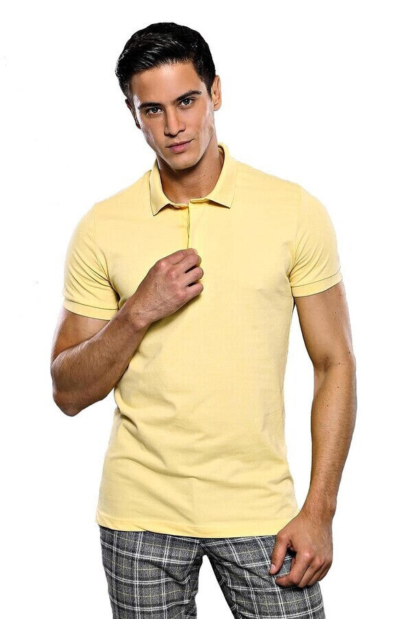 Polo Plain Yellow T-Shirt | Wessi
