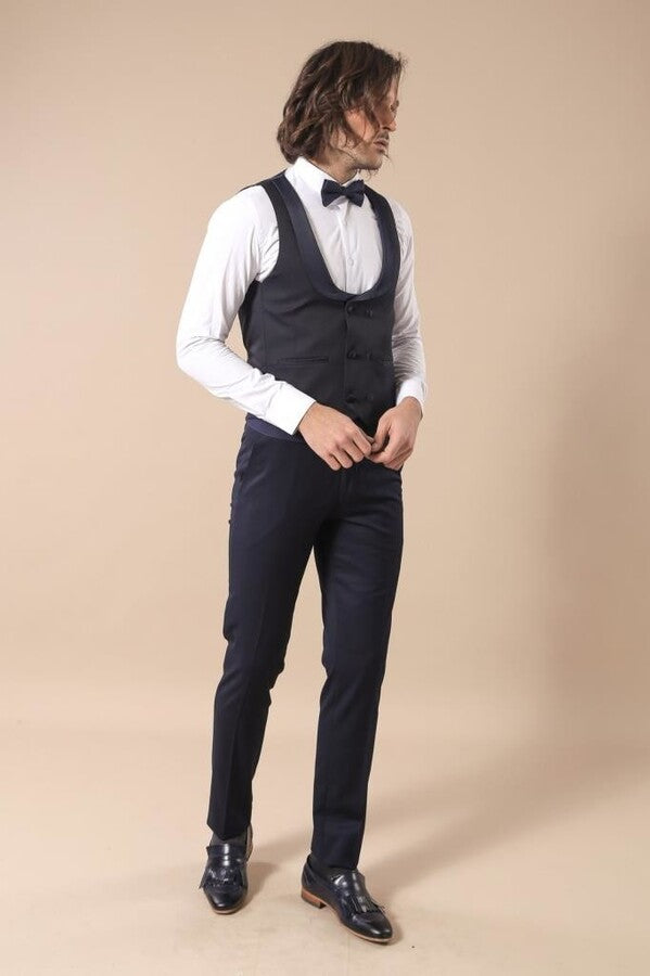 Removable Shawl Collar Black Tuxedo | Wessi