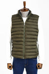 Reversible Puffer Green Men Down Vest - Wessi