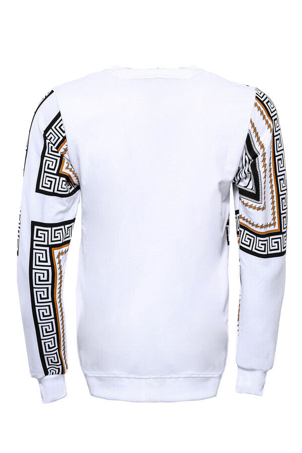 Sudadera blanca con estampado de calaveras - Wessi