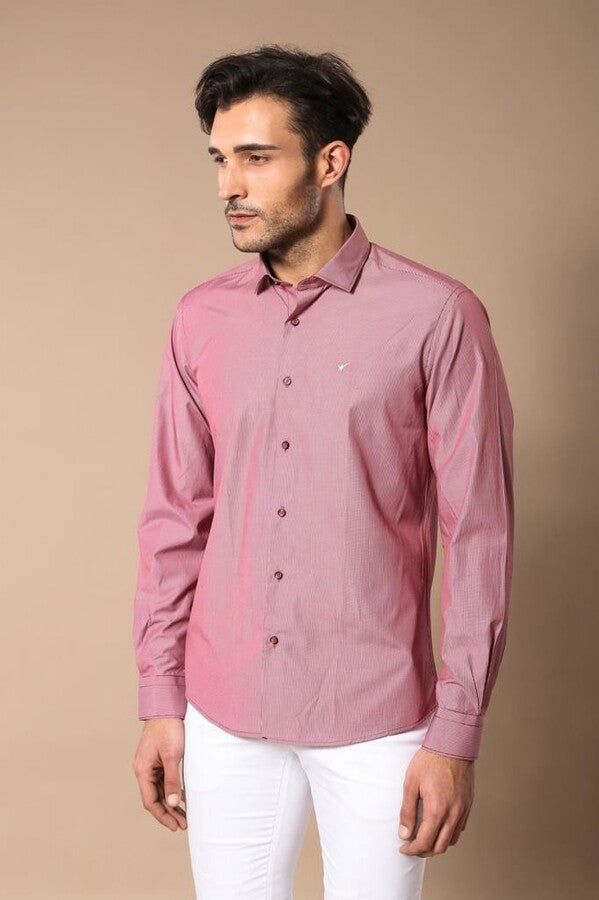 Camisa burdeos para hombre | Wessi