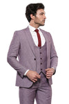 Vested Burgundy Men's Suit | Wessi